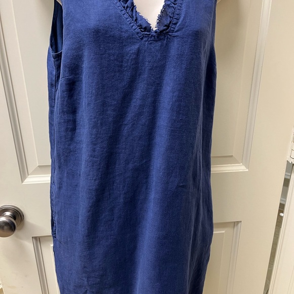 Tommy Bahama linen/cotton navy dress S/P - Picture 4 of 8